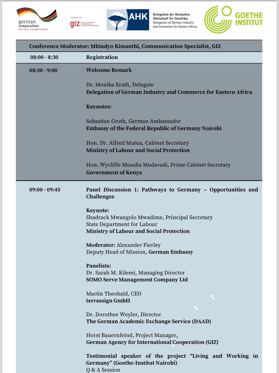 MudgeRulf's tweet image. 🇰🇪🇰🇪🇩🇪🇩🇪 Tenderprenuers have been keeping this conference a secret . They only want their relatives and friends to attend . We caught up with them ! This is a public conference., The event will be free of charge , they‘ll  just be a registration desk at the entrance.”

Please be