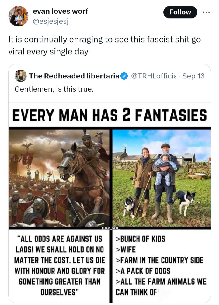 OMG the fascists are raising chickens!