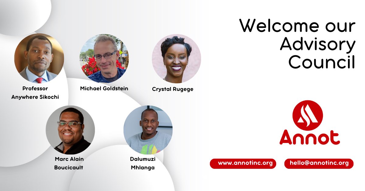 Chiedza Juru (@chiedzajuru) on Twitter photo I’m delighted to welcome the members of Annot Inc.’s new Advisory Council, a group of distinguished business leaders, educators, and experts deeply committed to youth and education. Read more about their profiles here: annotinc.org/news. #EducateMyVillage <a href="/marcalainb/">Marc Alain Boucicault 🇭🇹</a> I’m delighted to welcome the members of Annot Inc.’s new Advisory Council, a group of distinguished business leaders, educators, and experts deeply committed to youth and education. Read more about their profiles here: annotinc.org/news. #EducateMyVillage <a href="/marcalainb/">Marc Alain Boucicault 🇭🇹</a>