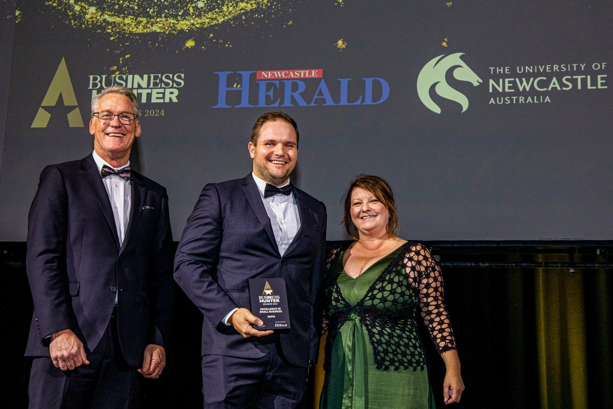 saphiengineer's tweet photo. We’re incredibly honored to have been recognized at the Business Hunter Awards - winning the Excellence in Small Business and Excellence in Sustainability awards with another three Highly Commended! 
A big thank you to everyone who’s been part of our journey! https://t.co/7fHhfd6woU