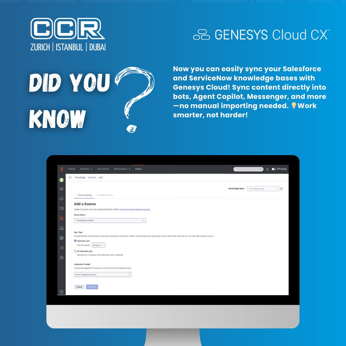 CCR_TR's tweet photo. Did you know #genesyscloud CX has this feature🤔?
https://t.co/CDk43dJIQw https://t.co/wxhvbzXshG