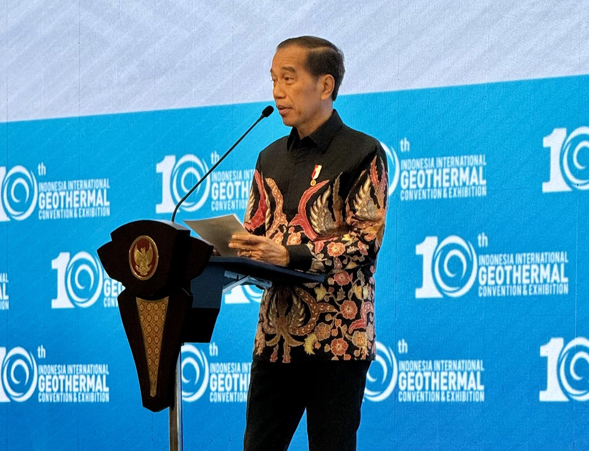 stefanhaukurj's tweet photo. Attended the Indonesian International Geothermal Convention &amp; Exhibition, opened by President Joko Widodo. #Iceland stands ready to collaborate with Indonesia on advancing geothermal energy for a sustainable future. #IIGCE #Geothermal #CleanEnergy https://t.co/BMkluo7ajk