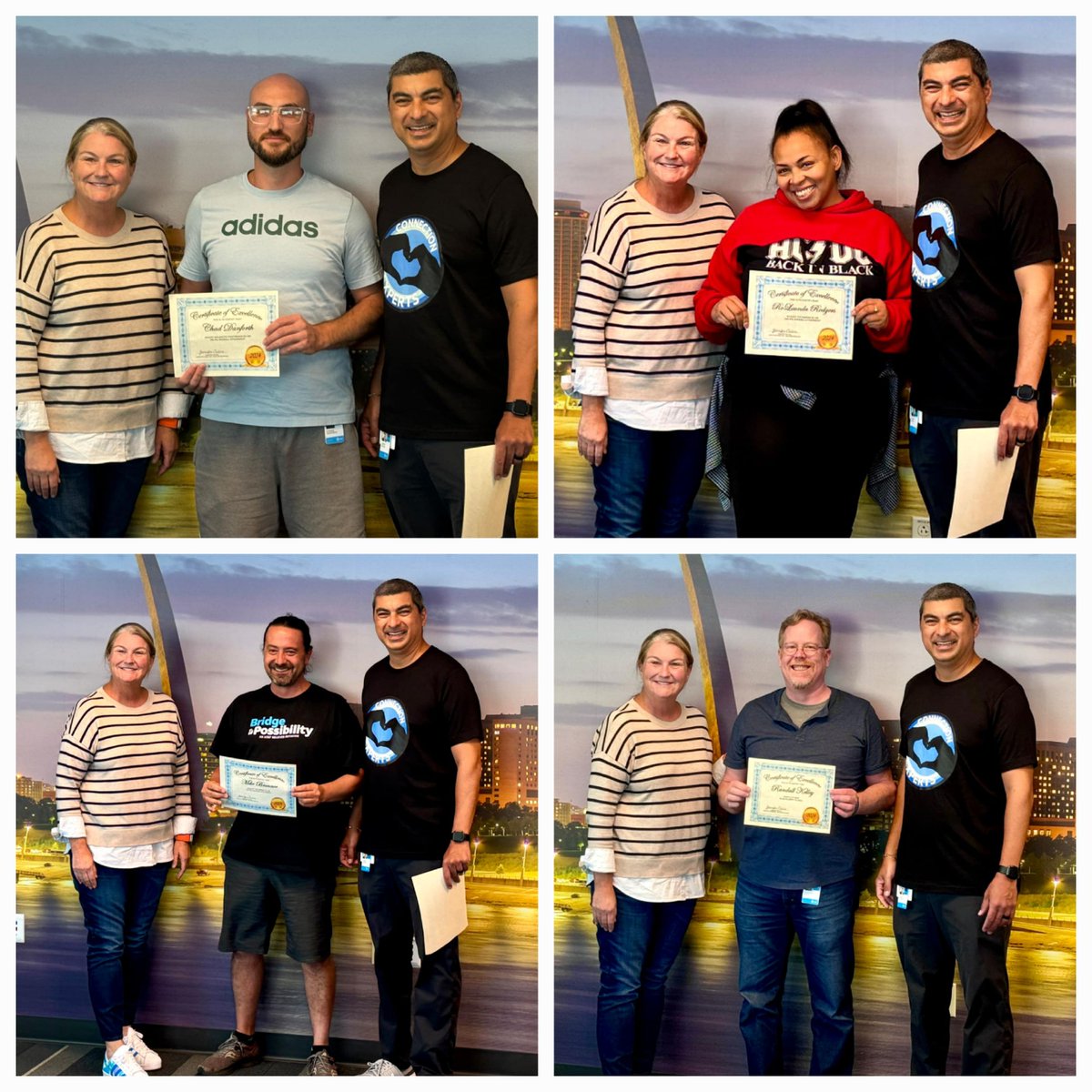 EarthCity05's tweet photo. Awards and recognition are always fun but its even better when your GM and SVP can personally hand them to you! We loved hosting you in Earth City! #PastranoPride #LifeAtATT #ECProud24 https://t.co/YY8e96Y3EP