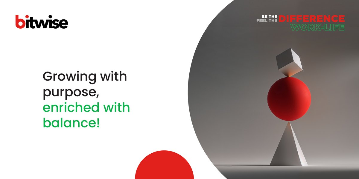 Bitwise_Updates's tweet image. Our growth at Bitwise is driven by our people—our Bitwisers. We prioritize flexibility, well-being, and social responsibility, ensuring every team member thrives and contributes to the causes they care about. 
Check out #LifeAtBitwise shorturl.at/kAP0q