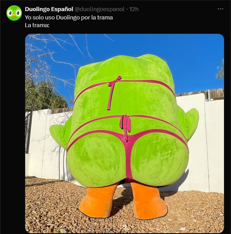 JarryDioppe's tweet photo. @KaguyaSama_Fan Duolingo está más que feliz https://t.co/alsnR7RZko