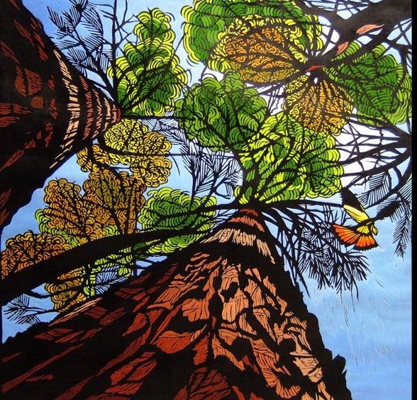 womensart1's tweet photo. Gail Kellet's linocut studies of the Australian flora and fauna around her home in Southern Australia #WomensArt https://t.co/QgVImLx6Q1