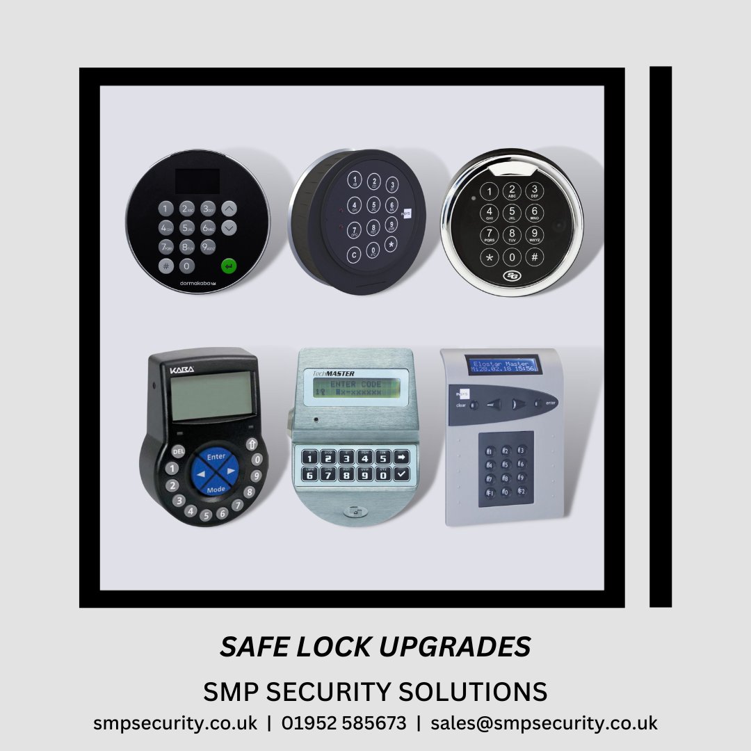 SMPSafes's tweet image. ⏫ #Upgrade your old key locks with our advanced #digitallocks, featuring time delay, multiple user codes, and audit trails—ideal for #safes in both home and office use.
.
🔗 smpsecurity.co.uk/products/safe-…
📨 sales@smpsecurity.co.uk
📲 01952 585673
.
#SMPSecurity #Security