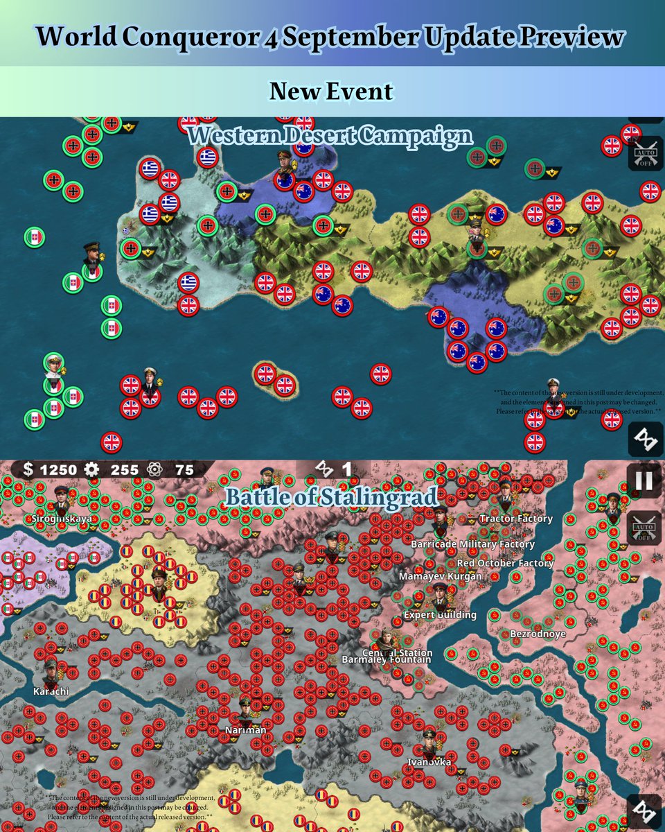 World Conqueror 4 Update Preview 【New Event】 Western Desert