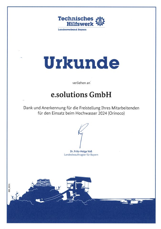 Wir sind stolz darauf, unseren Beitrag zur Bekämpfung des Hochwassers geleistet zu haben. Als Unternehmen liegt uns nicht nur der Firmenerfolg am Herzen, sondern auch das Engagement für gesellschaftliche Verantwortung.😊