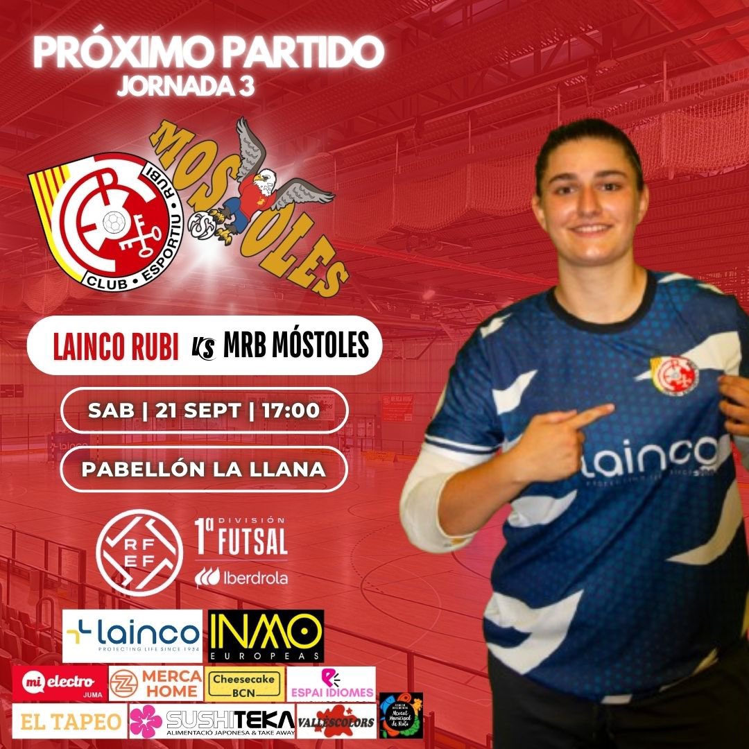 🔊‼️PARTIDO DE LA SEMANA‼️🔊

Hagamos de la tarde del sábado una fiesta!!!🥳

🆚 @mostolesfsf
⏰ 17:00
📍Pabellón La Llana
📺 @sinopsisvuvuzela @futsalrfef

Preparen sus bufandas, camisetas, voces, palmas… Que empiece el show!!!🙌🏼

VAMOS RUBÍ🔴⚪️