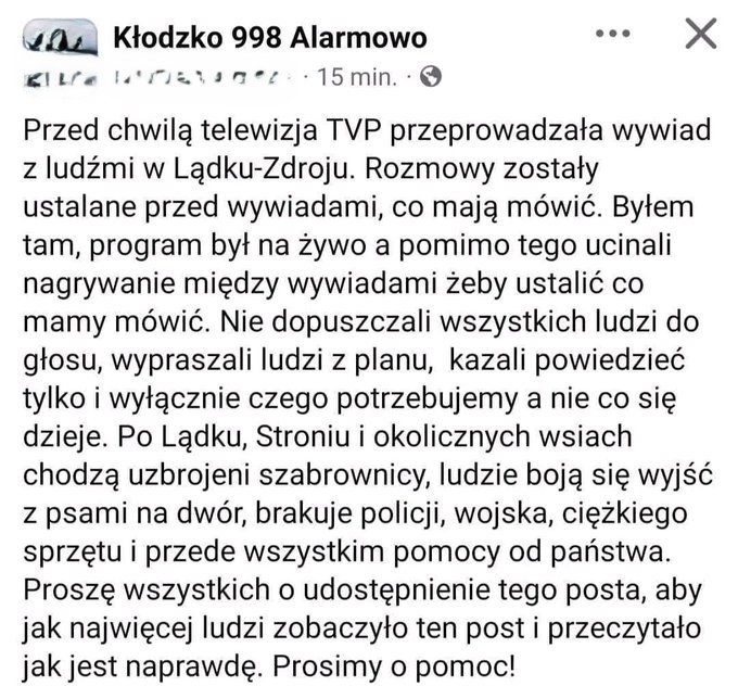 coolfonpl's tweet photo. Zatrzymano osobę, która napisała ten post z art 172 kk, czyli za przeszkadzanie w akcji ratunkowej. 🤨🥴

Rządzą nami groźni ludzie. https://t.co/w9EElHXqi5