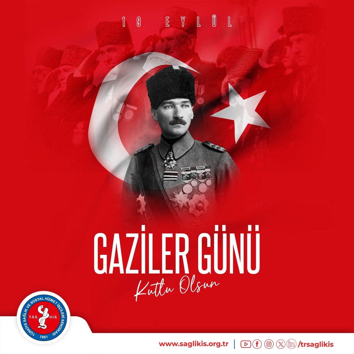 Türkiye Büyük Millet Meclisi tarafından Mustafa Kemal Atatürk’e Gazilik Unvanı ve Mareşal Rütbesinin verilişinin 103’üncü yıl dönümünü ile 19 Eylül Gaziler Günü’nü kutlamanın gurur ve mutluluğunu yaşamaktayız. Her zaman terörle mücadelenin en ön cephesinde savaşan kahraman