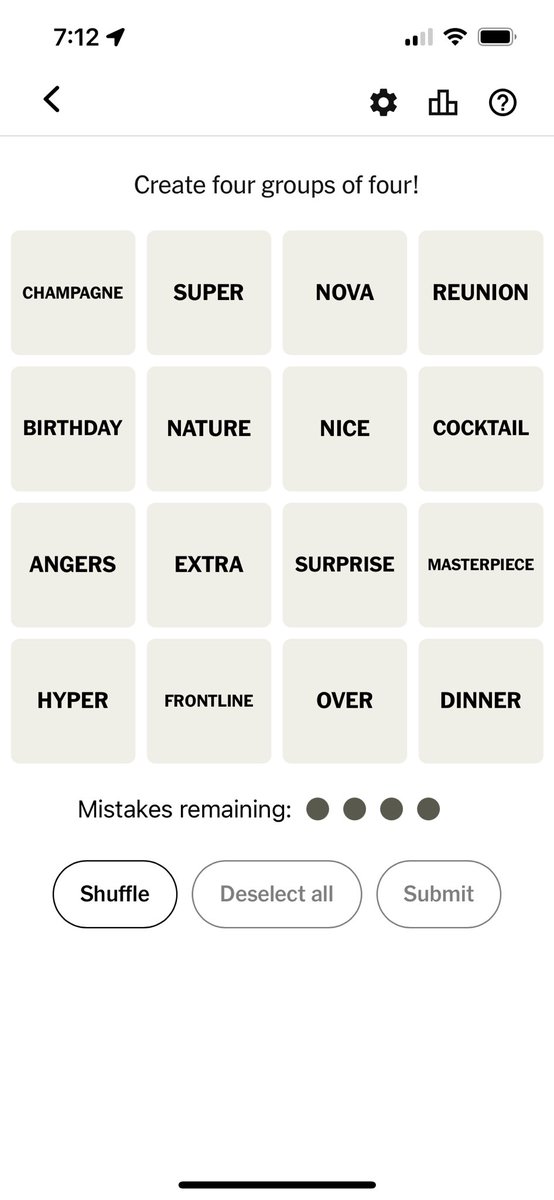 I appreciate the top line of today’s connections.