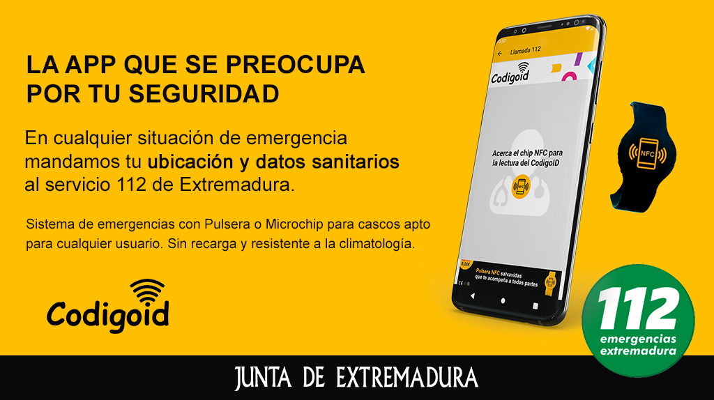 JuntaEx112's tweet photo. #Códigoid Aplicación que manda tu ubicación al #112Extremadura. @appcodigoid https://t.co/rQdeCTZeOg