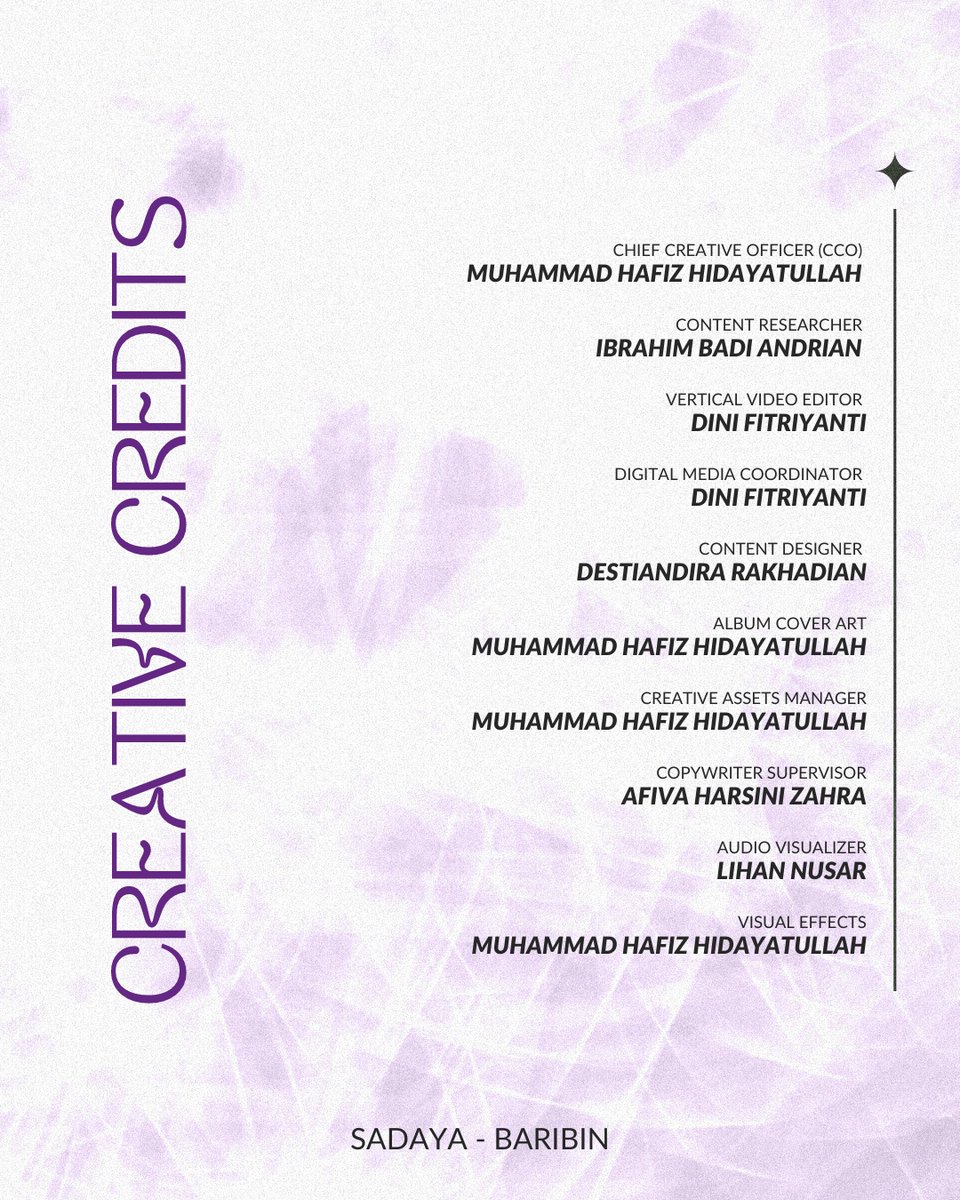 Selain track yang luar biasa, visual album ini juga tidak kalah mengagumkan👀

Shoutout to the amazing team behind the visuals for taking this album to the next level!✨🔥