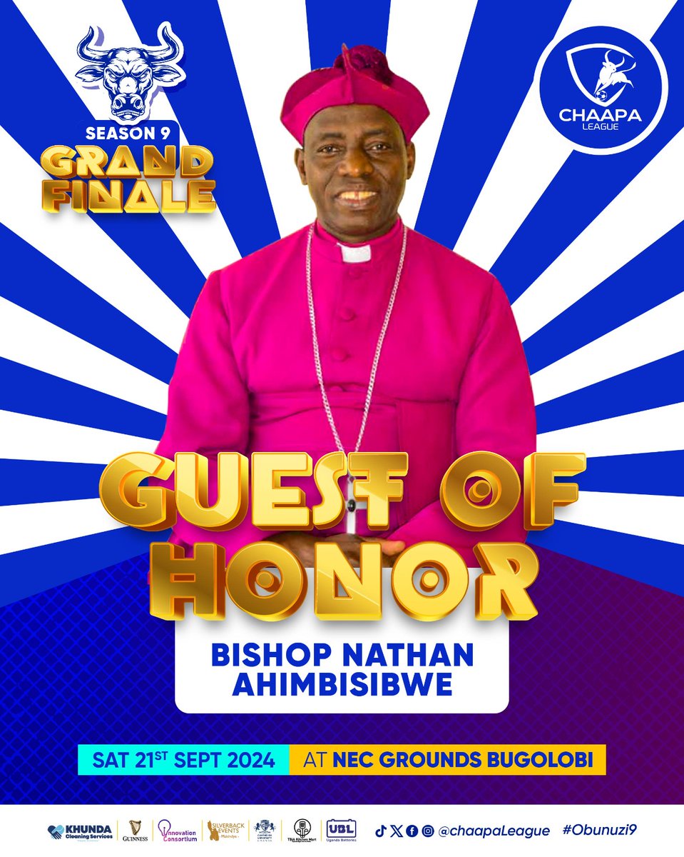 Hello <a href="/SeeFarFC1/">See Far FC</a> , the man himself is in the house this Saturday! Loved, cherished and adored, our Lord Bishop will grace the occasion. 
#CLfinale9