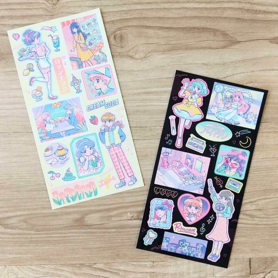 どこか懐かしさを感じる絵のタッチ。 純喫茶と恋がテーマの