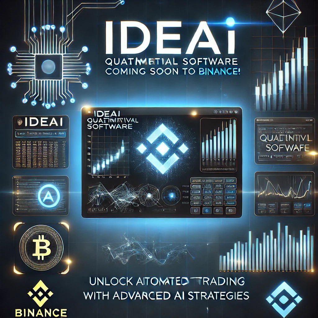 IDEAI_01's tweet photo. IDEAI Quantitative Software is about to integrate with the world’s leading Binance exchange! Get ready to execute multi-currency automated trades using our advanced AI strategies on Binance. Whether the market is trending or volatile, IDEAI will help you smartly manage your trades and seize every opportunity. Stay tuned for the perfect combination with Binance, bringing a whole new experience to your trading journey!#Binance #AITrading #QuantTrading #Crypto #IDEAI