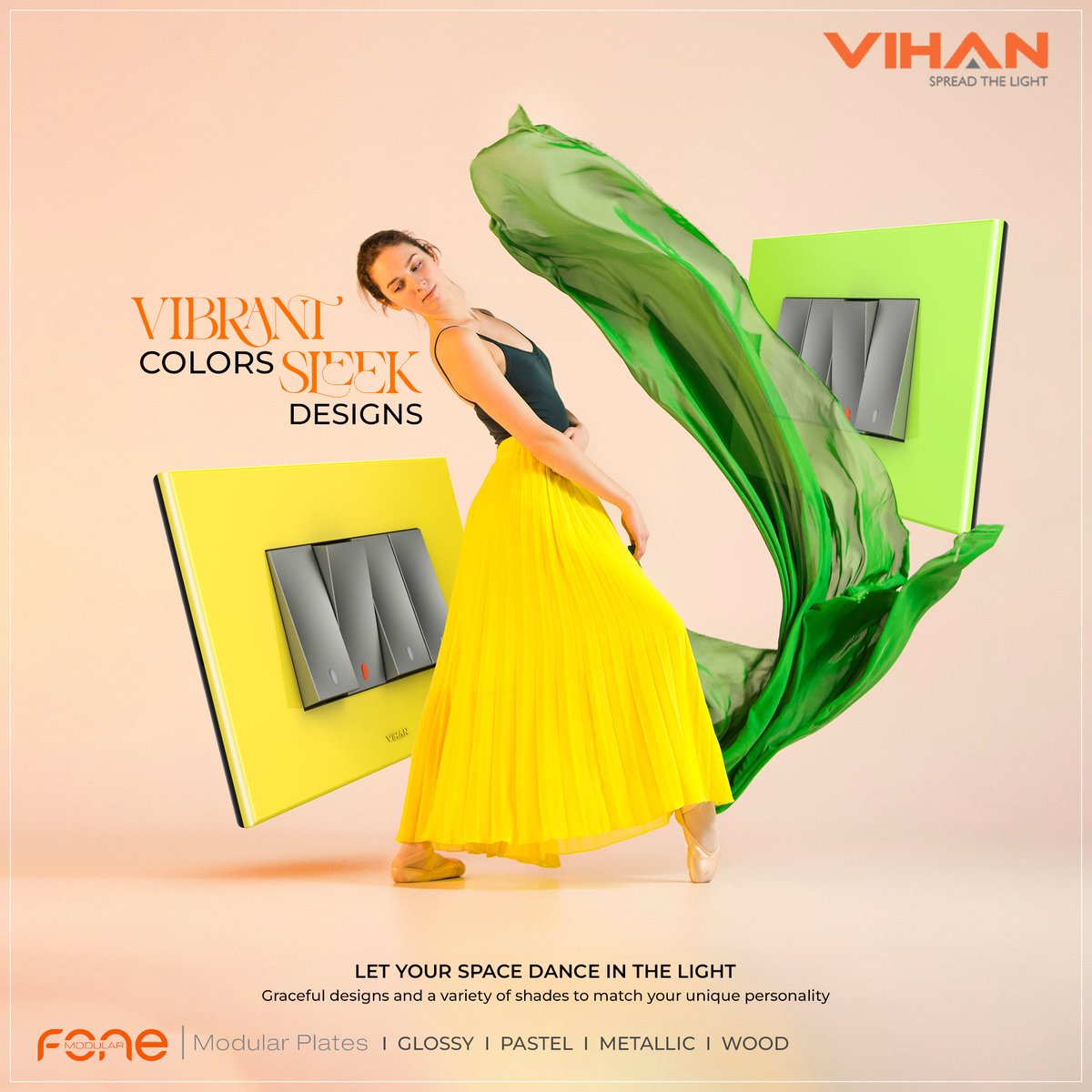 vihansocial's tweet image. Brighten up your space with a pop of color and unmatched style! 
Upgrade your vibe, one switch at a time! 
#DesignYourSpace #VihanModular #SwitchToStyle