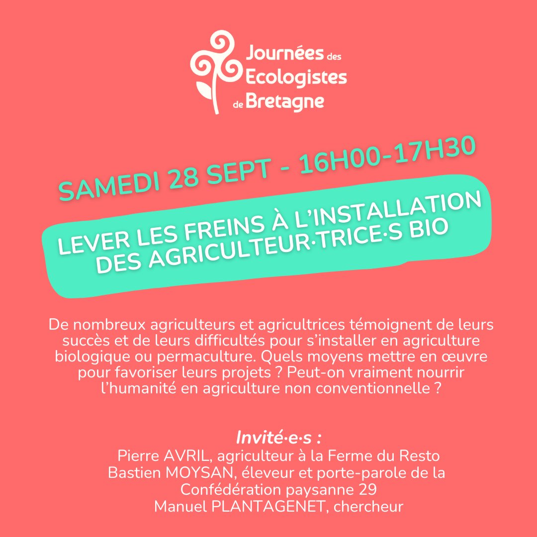 Journées des Écologistes de Bretagne tweet media