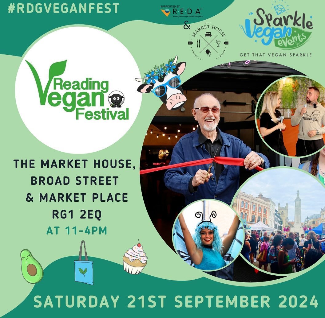 Vegan food!
Vegan homewear!
Vegan gifts!
And a picture of Peter Egan which sounds like vegan.

All this and more this Saturday when the Reading Vegan Festival returns to Broad St, Market Place and <a href="/MarketHouse_RG1/">Market House Reading</a> 
whatsonreading.com/venues/sparkle…