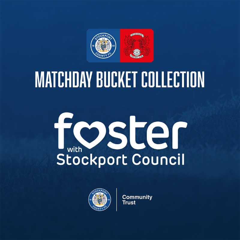 StockportCounty's tweet photo. 🪣 #StockportCounty is proud to be supporting Stockport Foster Carers Association at Edgeley Park this Saturday, as we carry out a bucket collection ahead of our game against Leyton Orient.

If you are able, please give generously on the day to support this fantastic cause 🙏