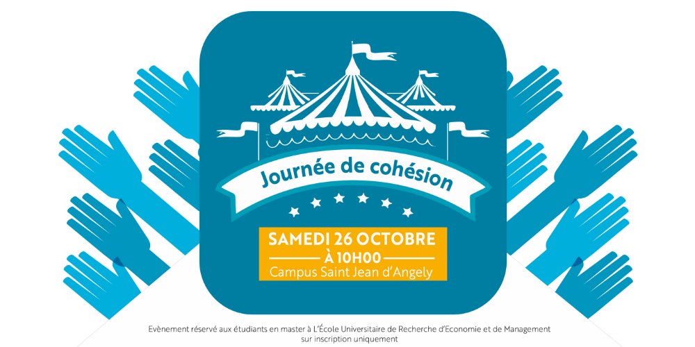 🚨Rappel : Journée de cohésion de l'EUR ELMI

Étudiants de Master 1 et Master 2, ne manquez pas notre journée de cohésion le 26 octobre 2024 ! 🗓️

⏰ De 10h à 17h, campus Saint Jean d'Angely.

🔗 Inscription obligatoire :my.weezevent.com/evenement-...

#UniCA #Etudiants #vieetudiante