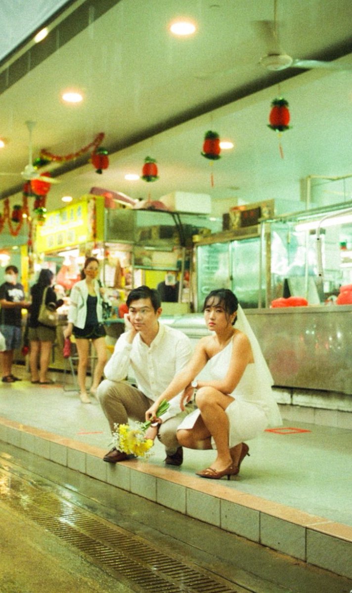 just learned about the “80s Hong Kong pre-wedding” photography style that’s supposed to emphasize the authenticity and rawness of marriage. i’m kinda obsessed with this