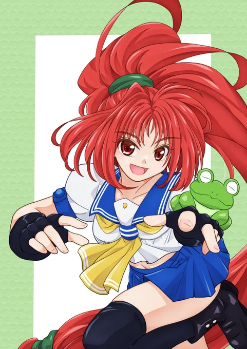 #見た人は無言で赤髪を載せる 