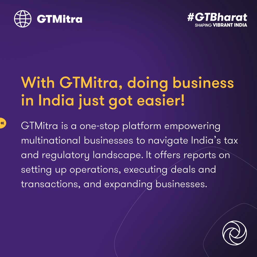 GrantThorntonIN's tweet image. Setting up an entity in IFSC Gift City or acquiring shares of an unlisted company? Understand the nuances of tax and regulatory implications with #GTMitra. 

Want to learn more? Visit the GTMitra portal: brnw.ch/21wMPP0

#CrossBorderTransactions #BusinessExpansion