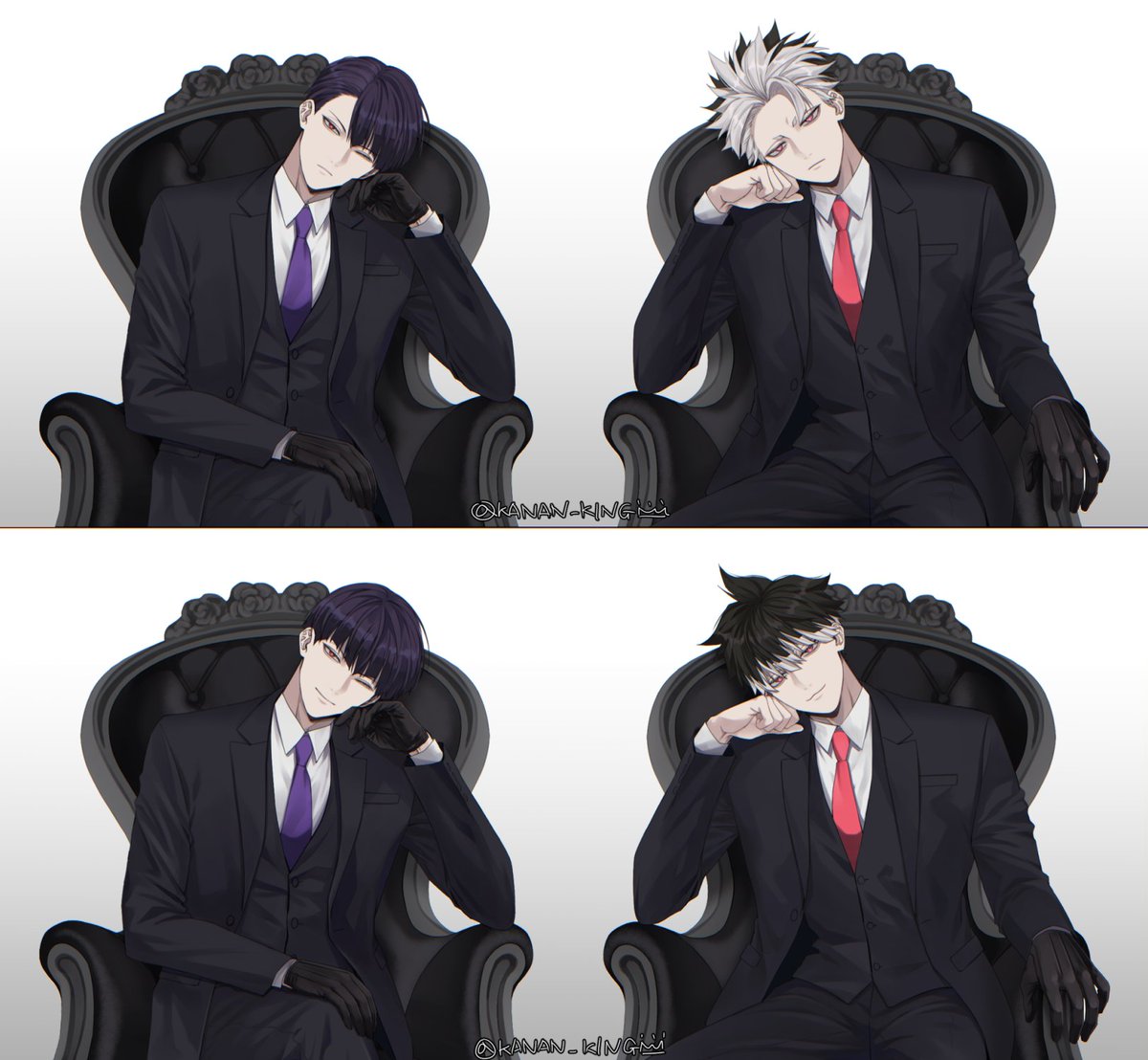 hsn / nrm Suit
반깐 hsn 표정 마음에 안들어서 수정 후 반신 전체샷...