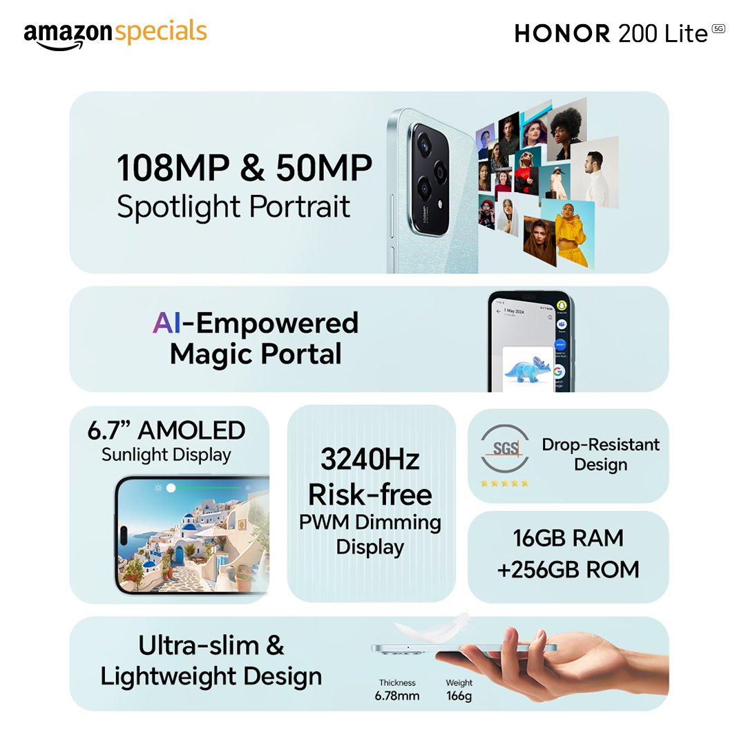 Honor 200 Lite 5G launched in India