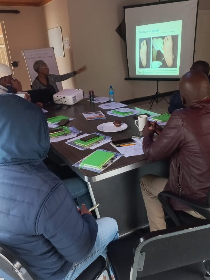 SU Global Surgery (@su_globalsurg) on Twitter photo A 2-day Mentor Brothers (male community healthcare workers) training on diabetes mellitus and foot infections in Mthatha, learning essential strategies to prevent foot amputations. Together, we’re making a difference! #DiabetesAwareness #CommunityHealth" A 2-day Mentor Brothers (male community healthcare workers) training on diabetes mellitus and foot infections in Mthatha, learning essential strategies to prevent foot amputations. Together, we’re making a difference! #DiabetesAwareness #CommunityHealth"