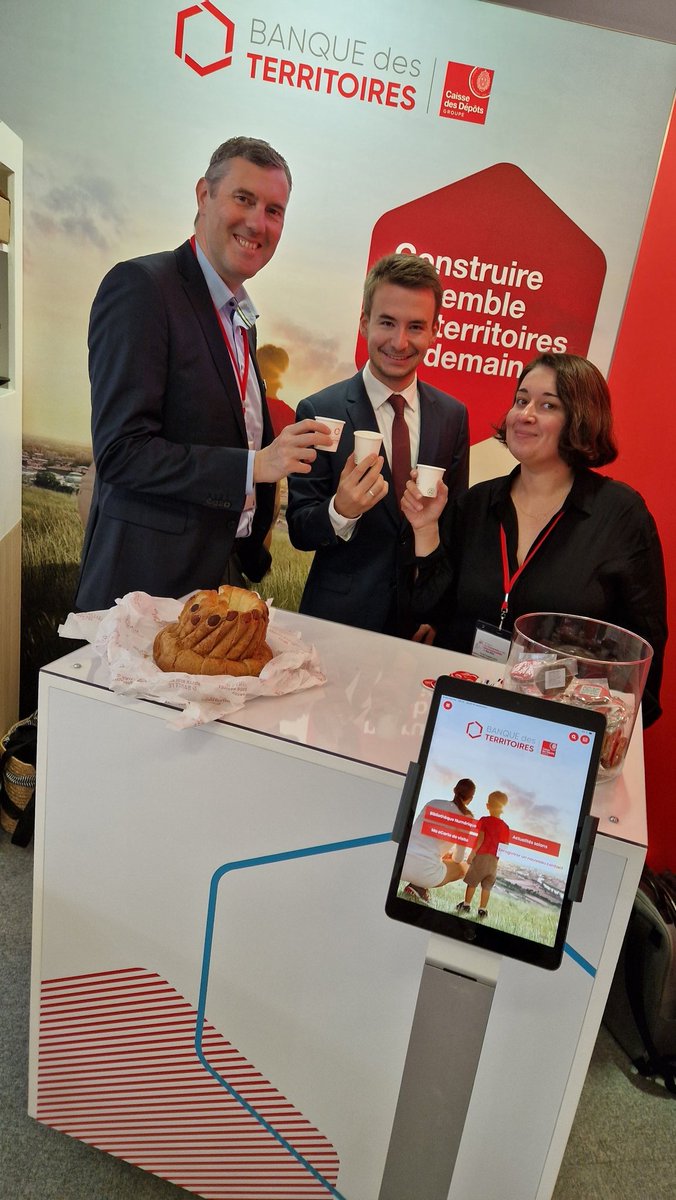 🥁 Salon des #maires67 : les équipes <a href="/BdT_GrandEst/">Direction régionale Grand Est</a> vous accueillent aujourd'hui
📍 Palais des Congrès de Strasbourg 🍬 Stand 73
👉 pour échanger sur vos projets [#prêts #investissements #eau  #énergie...] ou pour un moment convivial  👋 avec la participation d'#aquagir_fr
