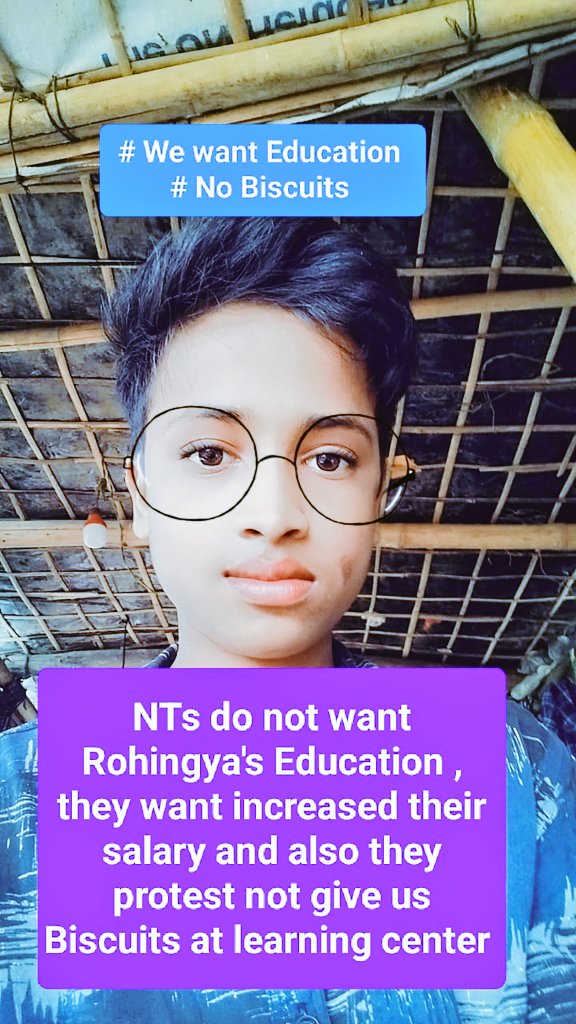 rohamidhossain7's tweet image. Rohingya children don't need biscuits, they need proper education. Some Host teachers ( HT) are protesting not only to increase their salary but also not to give biscuits to Rohingya children. They disagree on Rohingya children learning education.
#UNICEF_Bangladesh
#CODEC