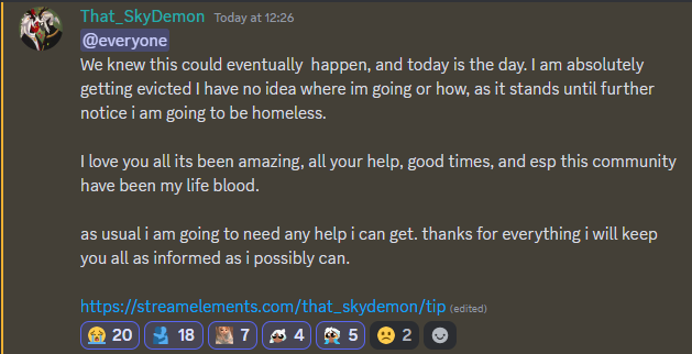 kirby.✰

spreading some helping awareness, as the picture entails. rts / donations are appreciated to help out someone needing the money as they're currently at risk living on the streets. 

streamelements.com/that_skydemon/…