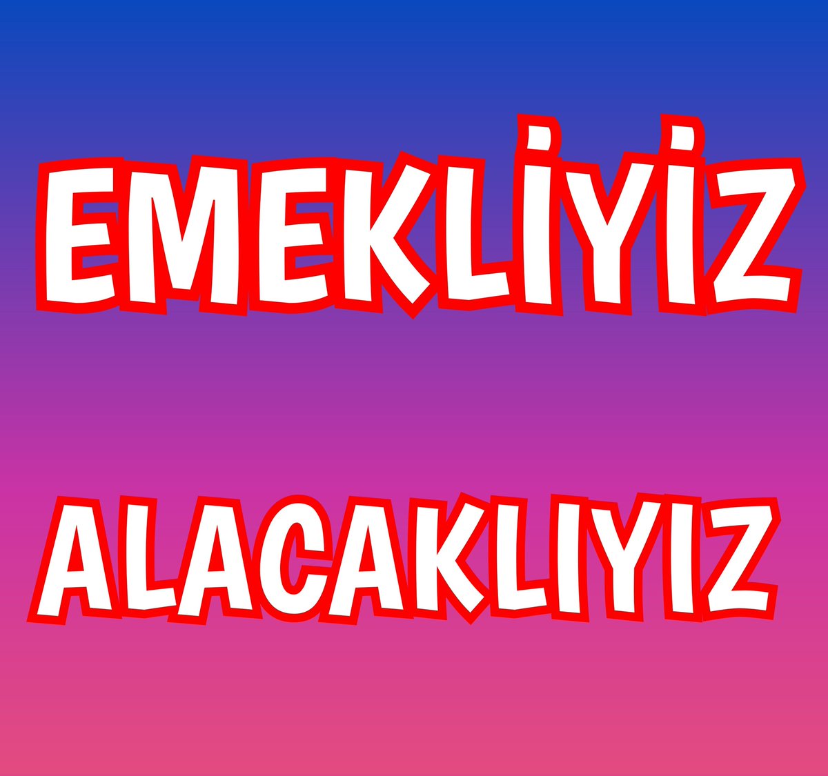 LEVENT ATACAN EYT-EF GEN.BŞK.YARD 💛💙 (@eytleventataca1) on Twitter photo BAŞLADIK
👇
#EmekliyizAlacaklıyız
2008 yılında sözde reformla başlayan
Tüik marifetiyle düşük gösterilen enflasyon oranları sonucu
Ekmeğimizi küçültüp
Hakkımıza girdiniz
Bırakın YÜK algılarını !
Biz #Emekli'ler Alacaklıyız
#5000Kısmi25YıldırAlacaklı
<a href="/RTErdogan/">Recep Tayyip Erdoğan</a> <a href="/isikhanvedat/">Prof. Dr. Vedat Işıkhan</a> BAŞLADIK
👇
#EmekliyizAlacaklıyız
2008 yılında sözde reformla başlayan
Tüik marifetiyle düşük gösterilen enflasyon oranları sonucu
Ekmeğimizi küçültüp
Hakkımıza girdiniz
Bırakın YÜK algılarını !
Biz #Emekli'ler Alacaklıyız
#5000Kısmi25YıldırAlacaklı
<a href="/RTErdogan/">Recep Tayyip Erdoğan</a> <a href="/isikhanvedat/">Prof. Dr. Vedat Işıkhan</a>