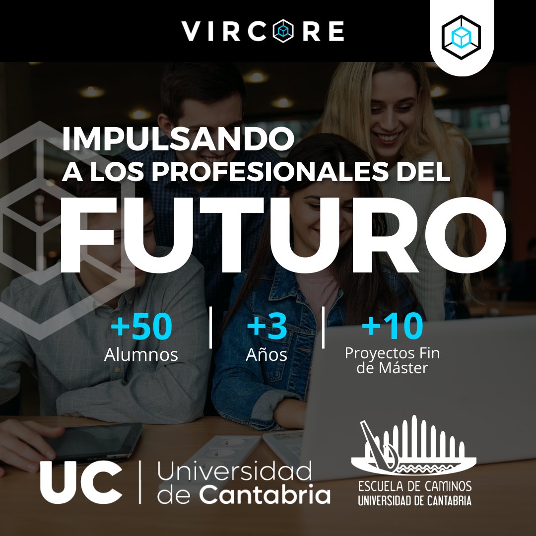 🎓​ Desde hace más de tres años colaboramos estrechamente con <a href="/unican/">Universidad de Cantabria</a> y, fruto de esta colaboración, los estudiantes del Máster BIM en Ingeniería Civil de <a href="/CaminoSantander/">ETSCaminos Santander</a> han incorporado #VIRCORE como una herramienta esencial en su formación.
