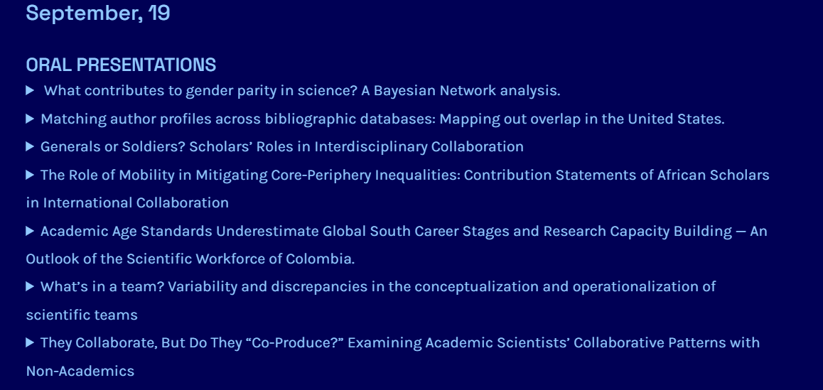 uchass_ugr's tweet photo. Good morning! It’s a great day for @nrobinsongarcia and @egonzalezsalmon, with many presentations just around the corner at #STI2024. You can check out their work on the #EC3 blog: https://t.co/kW3Fmug6Oc https://t.co/MSu0C929Ue