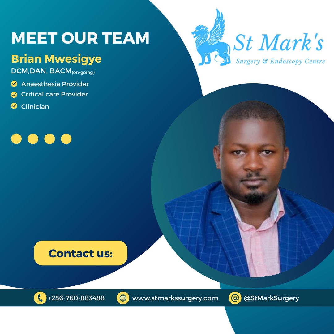Dr. Alex Emmanuel Elobu (@elobu) on Twitter photo <a href="/StMarkSurgery/">St Mark's Surgery</a>,comfort & safety are our top priorities. the expertise of <a href="/Brianmwesigye/">mwesigye brian</a>, our dedicated anesthetist, guarantees pain-free surgical & endoscopic procedures. Combining advanced drugs & innovations in pain management, we ensure the highest level of compassionate care. <a href="/StMarkSurgery/">St Mark's Surgery</a>,comfort & safety are our top priorities. the expertise of <a href="/Brianmwesigye/">mwesigye brian</a>, our dedicated anesthetist, guarantees pain-free surgical & endoscopic procedures. Combining advanced drugs & innovations in pain management, we ensure the highest level of compassionate care.