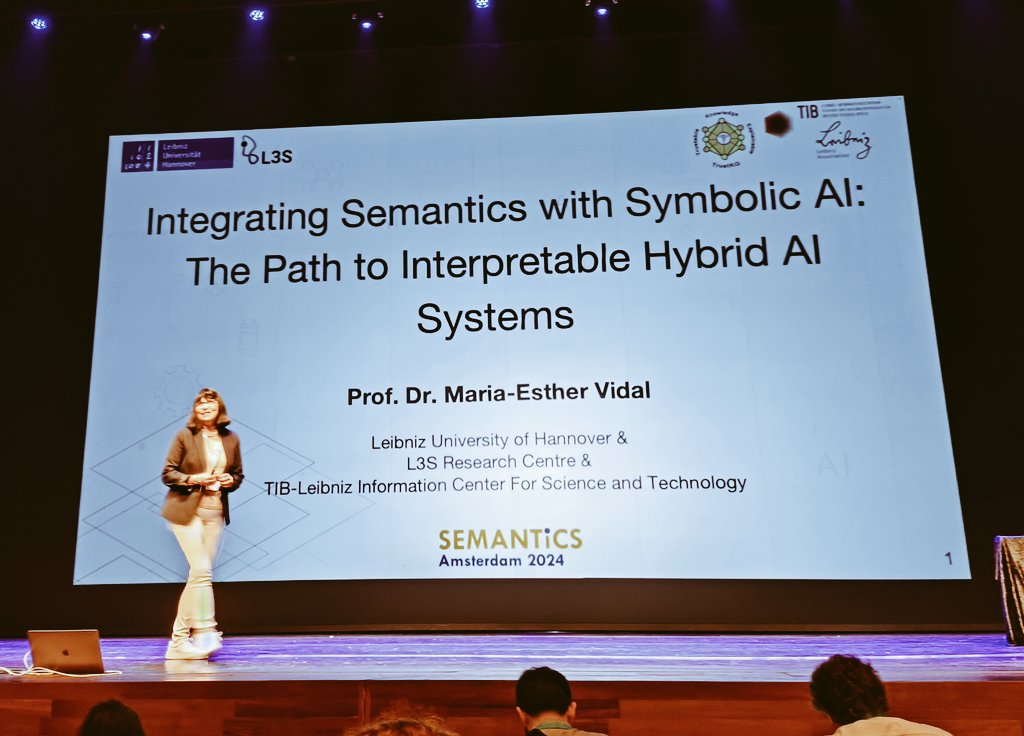 Victor de Boer (@victordeboer) on Twitter photo The last day of #semanticsconf starts with a keynote from the always great <a href="/MEVidalSerodio/">Maria-Esther Vidal 🇪🇺 🇻🇪</a> ! #hybrid #ai The last day of #semanticsconf starts with a keynote from the always great <a href="/MEVidalSerodio/">Maria-Esther Vidal 🇪🇺 🇻🇪</a> ! #hybrid #ai