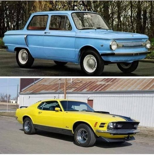 watermelonONK's tweet photo. В 1970-е годы самым дешевым автомобилем, в СССР, был «Запорожец», стоимостью 3000 советских руб. ($3 614).
В США за те же деньги, а это ровно $3562 можно было купить Ford Mustang Mach 1 с кондиционером, АКПП и 5,7-литр. 8-цилиндровым V-образным двигателем 290 л.с. https://t.co/2lIanpZ3NJ
