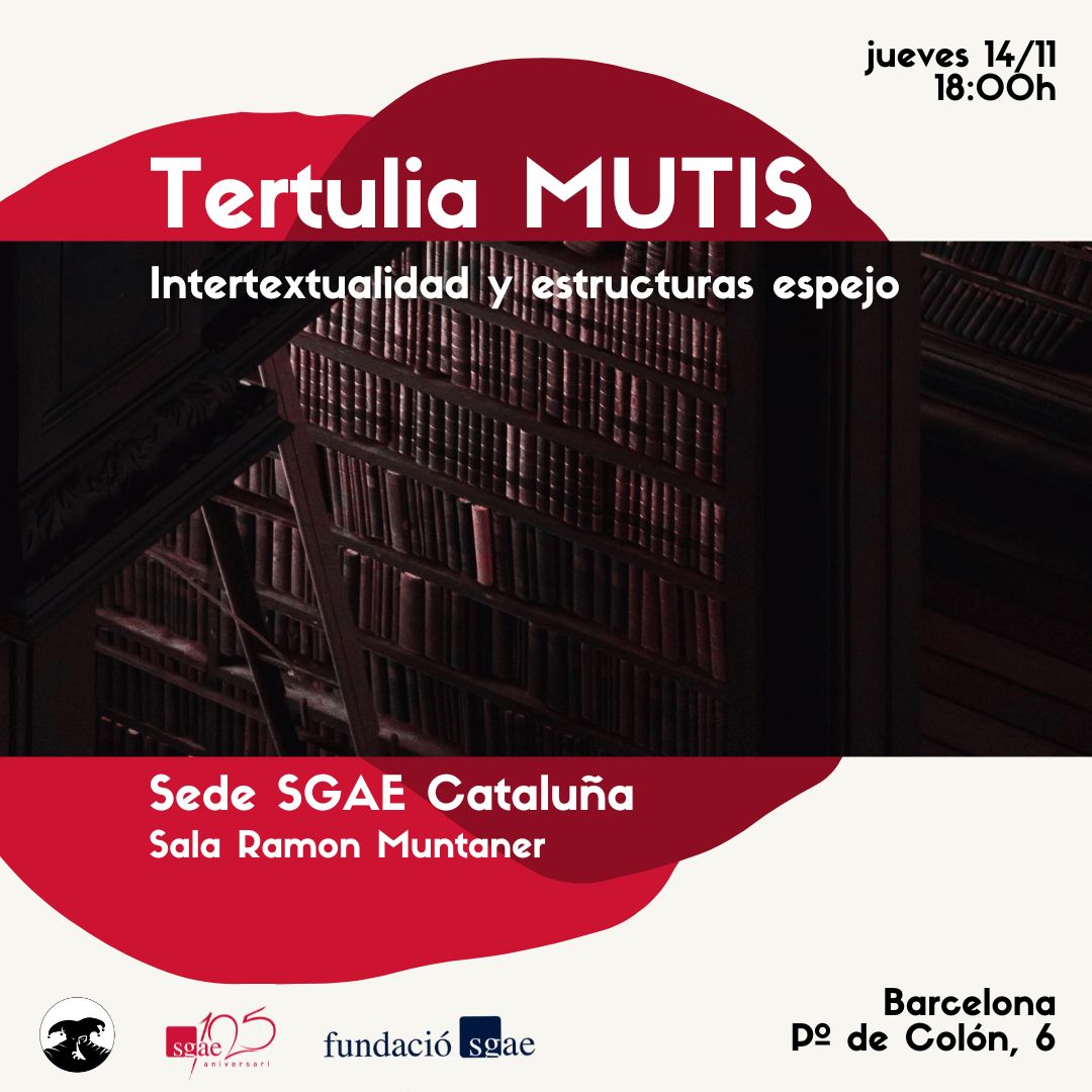 🎭.<a href="/fundacionsgae/">PAlHl</a>, a través del Consejo Territorial de #SGAE en Cataluña, y el <a href="/festivalMUTIS/">Festival Mutis</a>, con el apoyo de <a href="/autores_teatro/">Autoræs de Teatro</a>, ponen en marcha 3 tertulias en #SGAEBarcelona con el fin de animar a dramaturgos y dramaturgas a crear una red de  contactos para intercambiar 💡ideas y