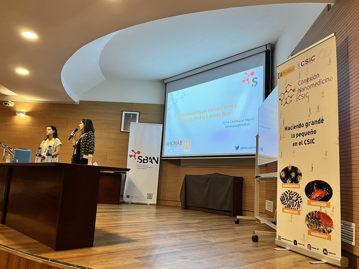 First plenary talk by Anna Laromaine @alaromaine <a href="/icmabCSIC/">icmabCSIC</a> about her group work on nanocelluloses