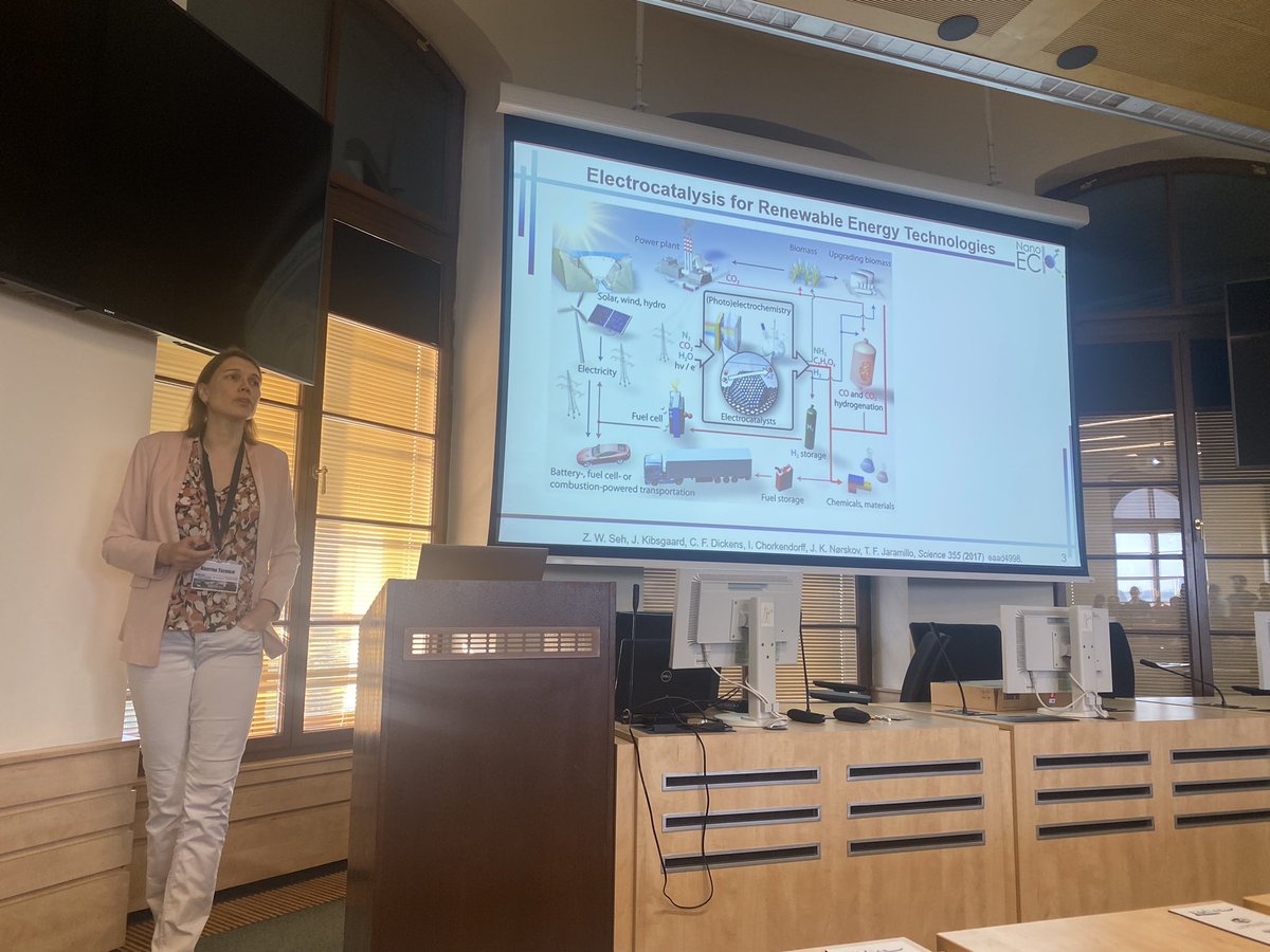 PumeraGroup's tweet image. #TECHSCALE workshop - Prof. Kristina Tschulik @TschulikGroup @ruhrunibochum gives keynote talk on Single particle electrocatalysis