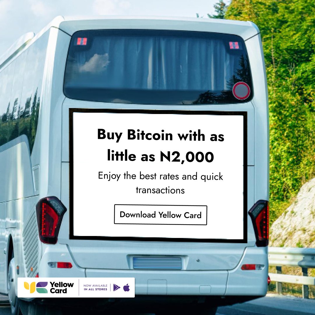 yellowcard_app's tweet photo. Looking for the best place to trade Bitcoin &amp; stablecoins? Look no further. Yellow Card offers unbeatable rates, low fees, and top-notch security. Join now and see for yourself!