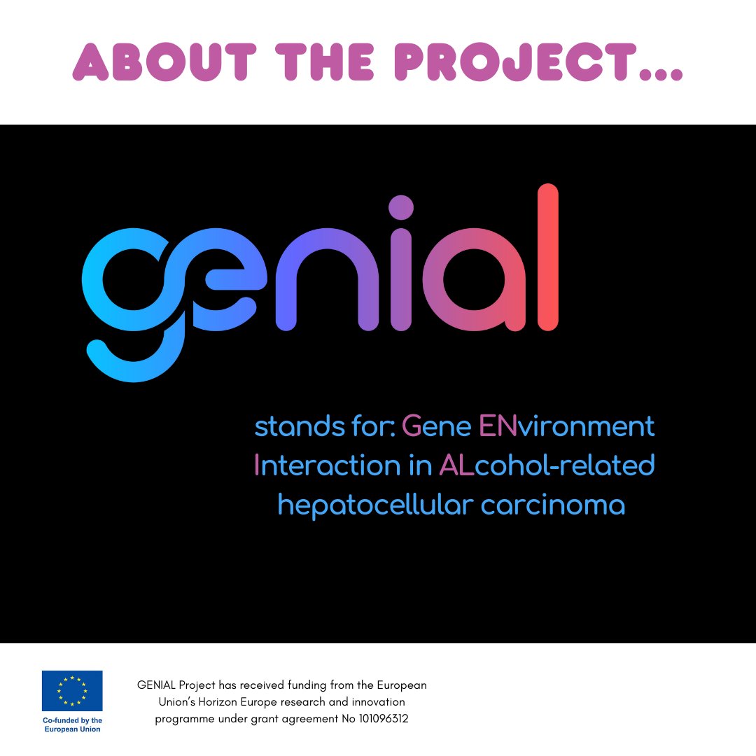 GENIAL_project's tweet photo. Excited to introduce the #GENIALProject – where AI meets precision medicine! We're exploring AI-driven innovations to advance personalized healthcare and transform the future of patients with alcohol-related hepatocellular carcinoma (ALD-HCC)🌐🔬 #AI #Healthcare #Innovation https://t.co/S9uIGcv5LZ