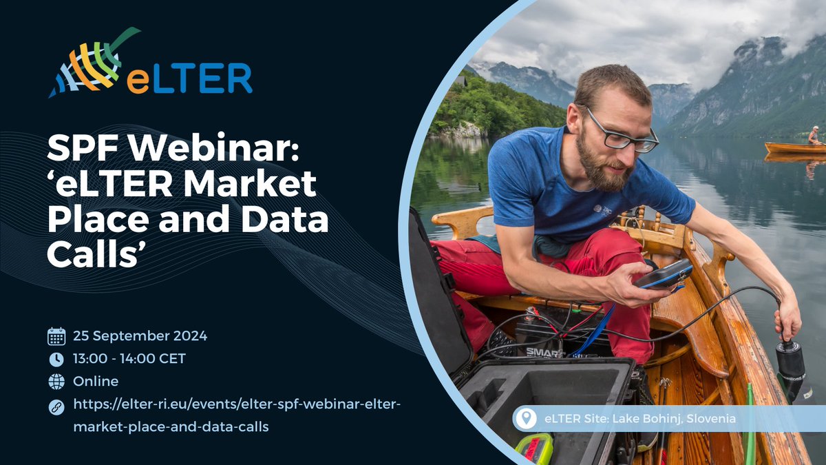 ⌛️ eLTER SPF #Webinar 'eLTER Market Place and Data Calls' is just in a week!

Learn about our Market Place, the upcoming eLTER data call, its funding mechanism and eligibility criteria.

✍️Register at elomake.helsinki.fi/lomakkeet/1306…

More 🔗elter-ri.eu/events/elter-s…