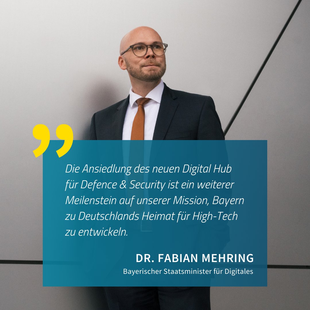 Der Digital Hub Defence &amp; Security kommt nach München! 🎉 

Als 13. Standort ergänzt er das bisherige Netzwerk 🌐 und öffnet bald seine Türen in der bayerischen Landeshauptstadt. Dank der Entscheidung der Bundesregierung entsteht somit neben dem Digital Health Hub in