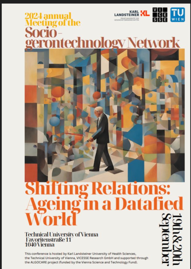 Starting now with many interesting talks &amp; research projects: Annual Meeting of the Socio-gerontechnology Network @socgerontech in Vienna <a href="/eliTUWien/">TU Wein</a>